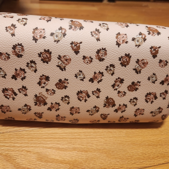 Coach Pink Floral Rowan Satchel - Picture 5 of 6